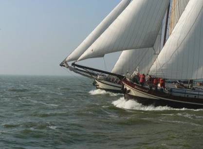 Ein Wochenende mit einem Segelschiff ab Harlingen auf dem Wattenmeer und/oder IJsselmeer segeln