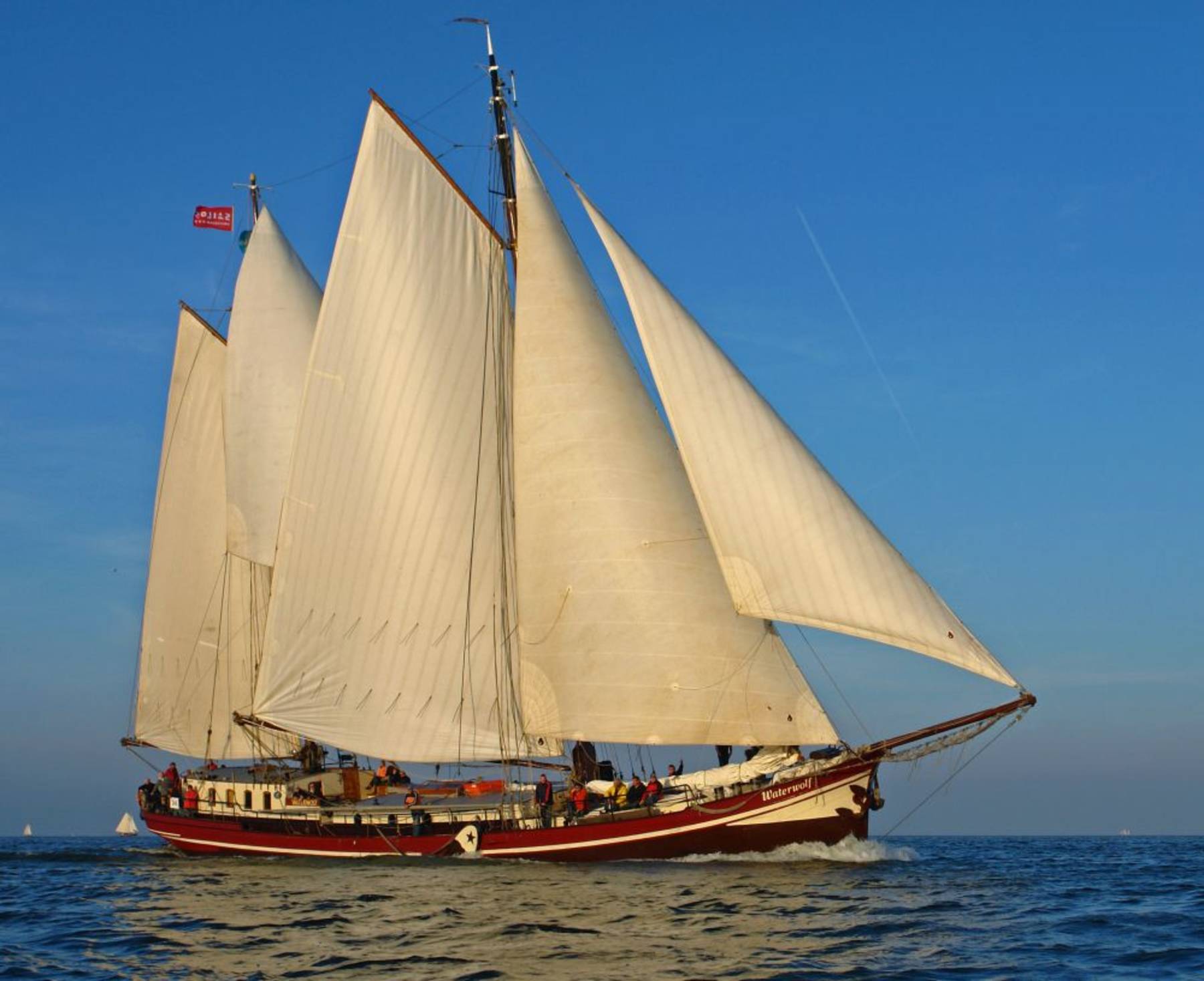 8-Tägiger Segeltörn mit Inselhüpfen auf dem Plattbodenschiff Waterwolf ab Harlingen auf dem  IJsselmeer im Weltnaturerbe Wattenmeer