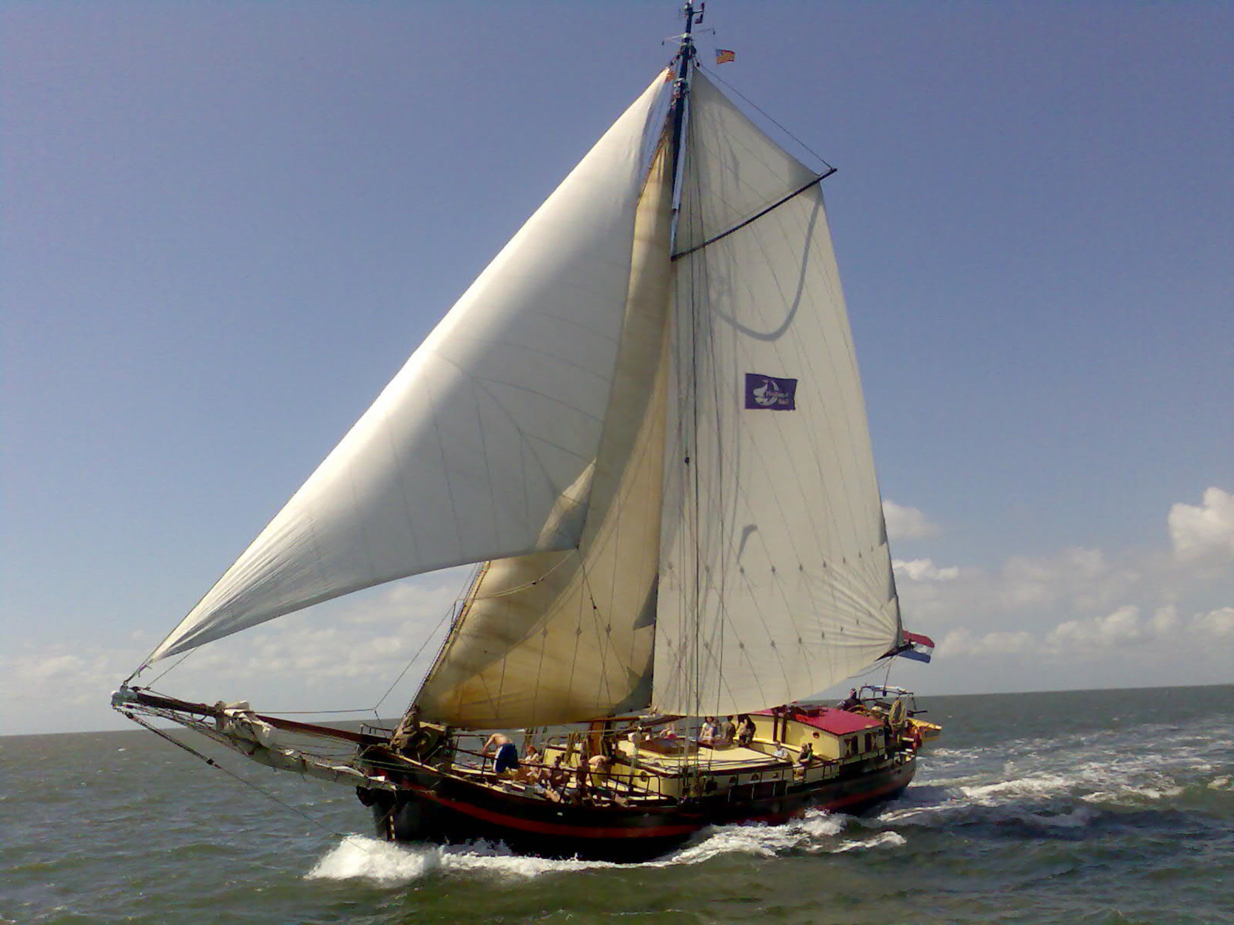 8-Tägige Segeltörn auf dem Plattbodenschiff Amore Vici ab Enkhuizen auf dem  IJsselmeer im Weltnaturerbe Wattenmeer