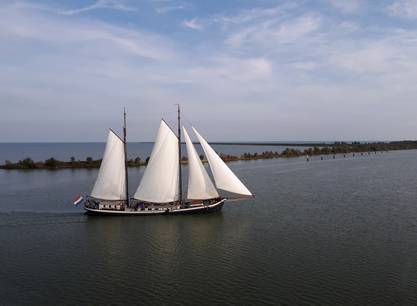 Ostern 2025 segeln IJsselmeer oder Wattenmeer 'Nur für Alleinreisende' auf dem Segelschiff Bontekoe ab Enkhuizen