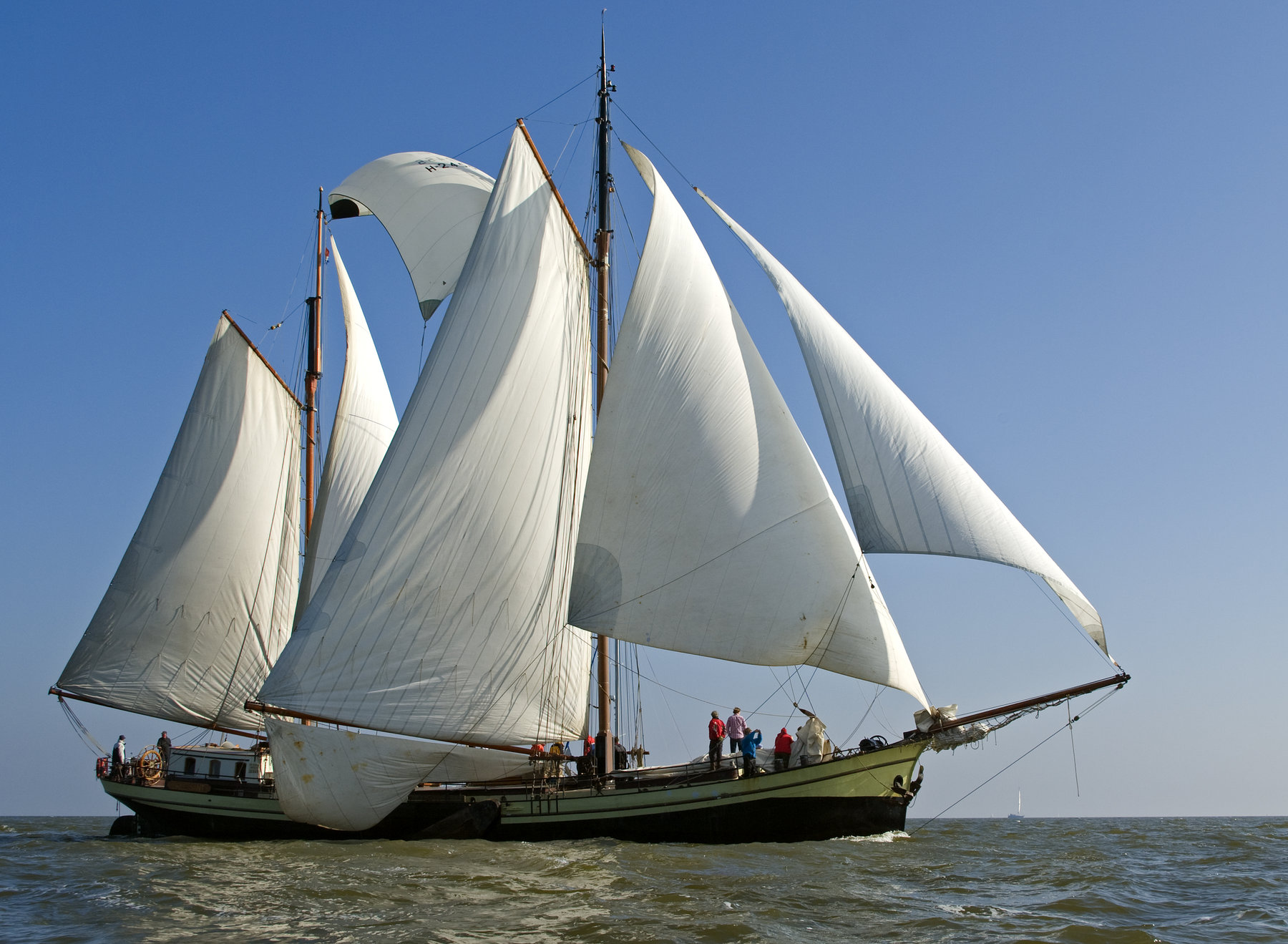 8-Tägiger Segeltörn mit Inselhüpfen auf dem Plattbodenschiff Bree Sant ab Enkhuizen auf dem  IJsselmeer im Weltnaturerbe Wattenmeer