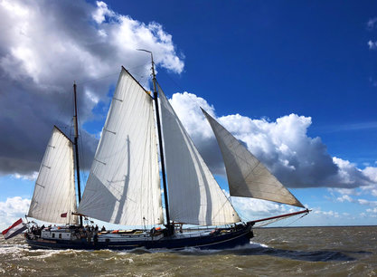 Ein Wochenende an Bord des Segelschiffs Poolster ab Harlingen auf dem IJsselmeer oder Wattenmeer segeln