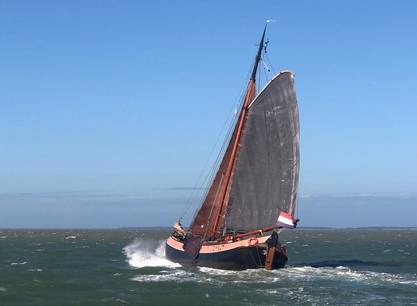Verlengd weekend zeilen aan boord van de Kleine Jager op het IJsselmeer en waddenzee